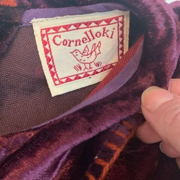 Host Pick! ❤️ April Cornell Velvet Embroidered Dress - Picture 3 of 8